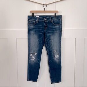Gap 1969 Always Skinny Ankle Destructed Jeans